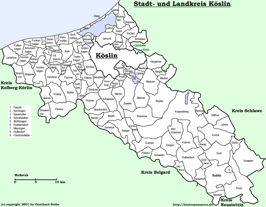 Kreis Köslin | My Pomerania - German and Polish Genealogy